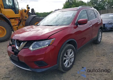 2016 Nissan Rogue Sv from USA, damaged, VIN KNMAT2MV3GP621571